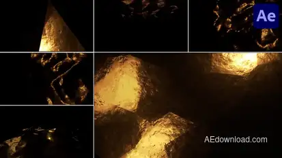 Golden Backgrounds for After Effects Elements template preview