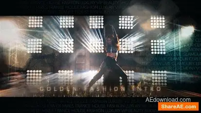 Golden Fashion Intro Openers template preview