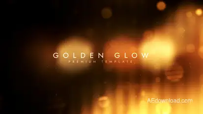 Golden Glow Video Displays template preview