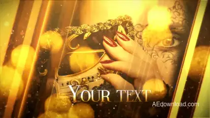 Golden Illusion (GoldSilver Showcase) Video Displays template preview