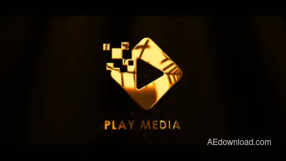 Golden Logo Animation Logo Stings template preview