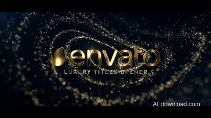 Golden Luxury Titles Titles template preview