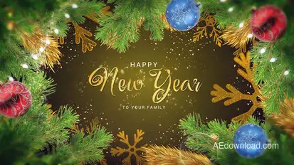 Golden New Year Wishes Logo Stings template preview