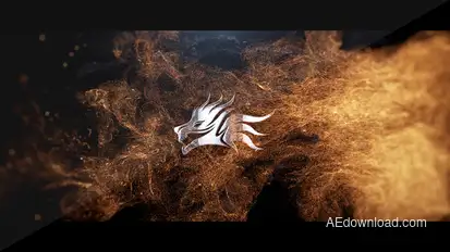 Golden Particle Stream Logo Logo Stings template preview