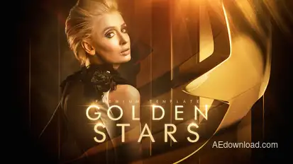 Golden Stars Openers template preview