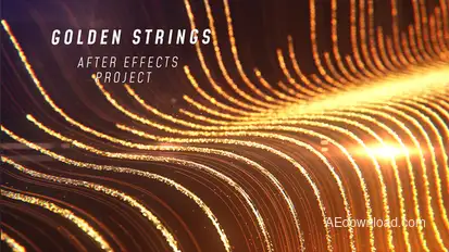 Golden Strings Logo Logo Stings template preview
