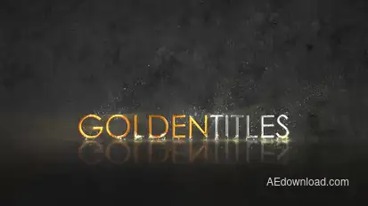 Golden Titles Titles template preview