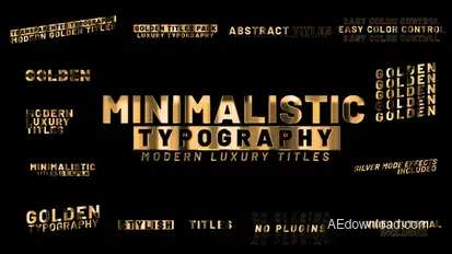 Golden Titles Titles template preview