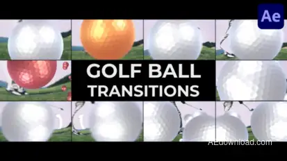Golf Ball Transitions for After Effects Elements template preview