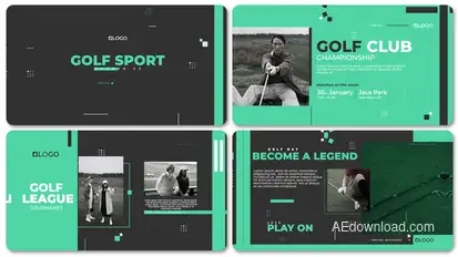 Golf Tournament Opener V2 Openers template preview