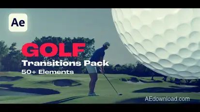Golf Transitions Elements template preview
