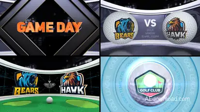 Golf VS Logo Stings template preview