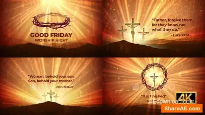 Good Friday Easter Worship Opener Openers template preview