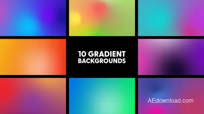 Gradient Backgrounds Elements template preview
