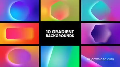 Gradient Backgrounds Elements template preview