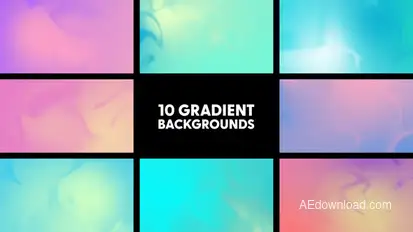 Gradient Backgrounds Elements template preview
