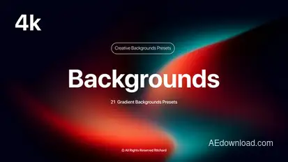 Gradient Backgrounds Elements template preview