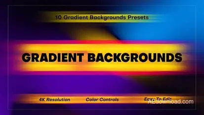 Gradient Backgrounds Elements template preview