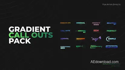 Gradient Call Outs Infographics template preview