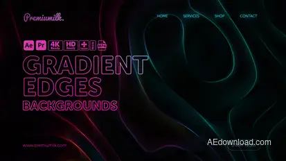 Gradient Edges Backgrounds Elements template preview