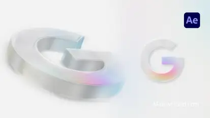 Gradient Glass Logo Reveal Logo Stings template preview