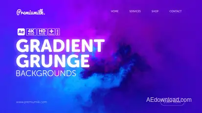 Gradient Grunge Backgrounds Elements template preview