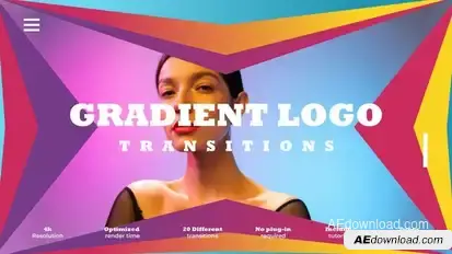 Gradient Logo Transitions Elements template preview