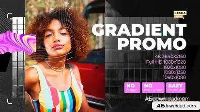 Gradient promo Openers template preview