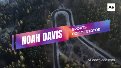 Gradient Skew Titles Titles template preview