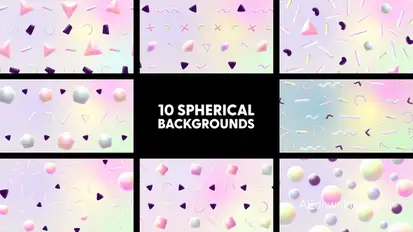 Gradient Spherical Backgrounds Elements template preview