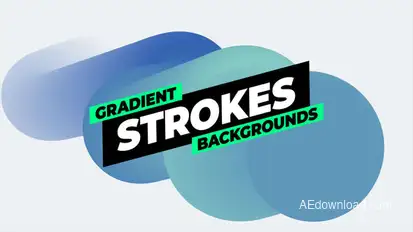 Gradient Strokes Backgrounds Elements template preview