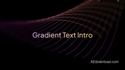 Gradient Text Intro Titles template preview