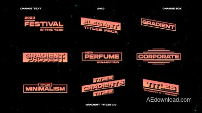 Gradient Titles | After Effects Titles template preview
