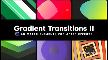 Gradient Transitions II Elements template preview