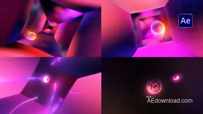 Gradient Tunnel Logo Logo Stings template preview