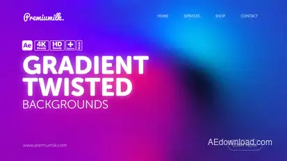 Gradient Twisted Backgrounds Elements template preview