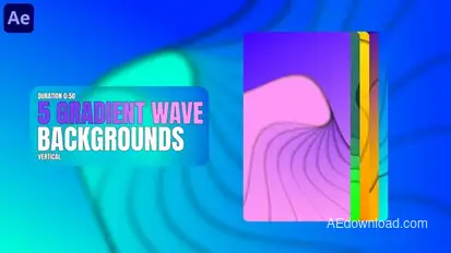 Gradient Wave Backgrounds Elements template preview