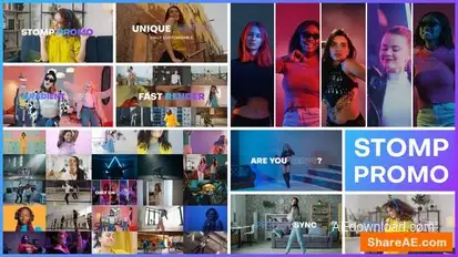 GradientBlend Stomp Promo Openers template preview