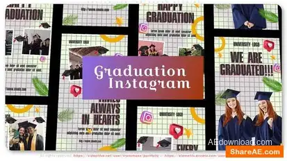 Graduation Instagram Stories Openers template preview