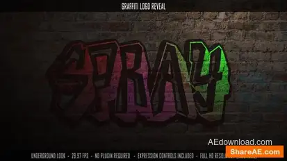 Graffiti Logo Reveal Openers template preview