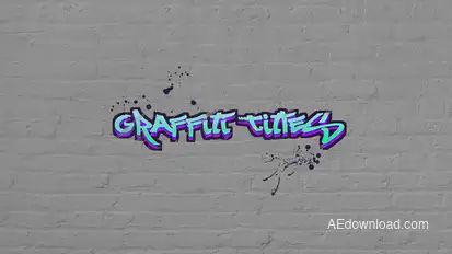 Graffiti Titles Titles template preview