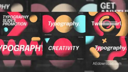 Grain Typo Slides Titles template preview