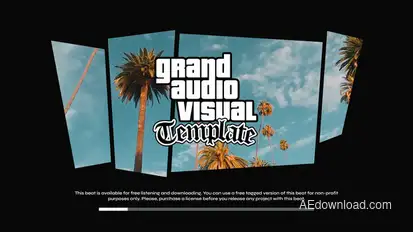 Grand - After Effects audio visualizer template Elements template preview