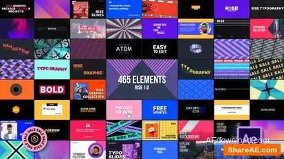 Videohive Graphics Pack | Rise Elements template preview