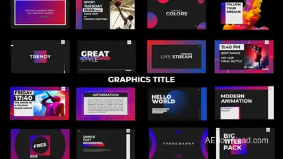 Graphics Title Titles template preview