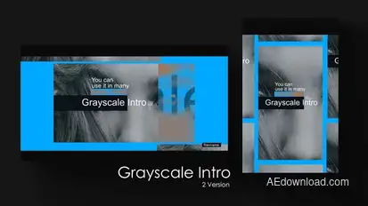 Grayscale Intro Openers template preview