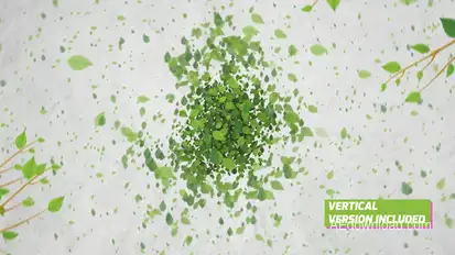 Green Eco Logo Reveal Logo Stings template preview