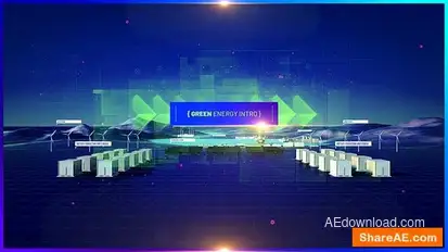 Green Energy Intro 4K Openers template preview