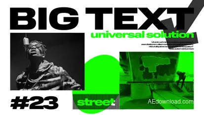 Green Slides For After Effects Titles template preview