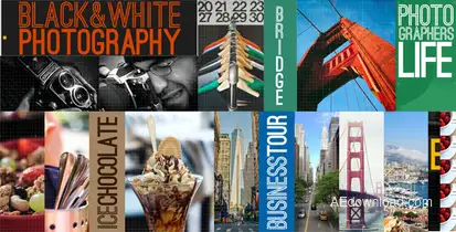 Grid Show Video Displays template preview